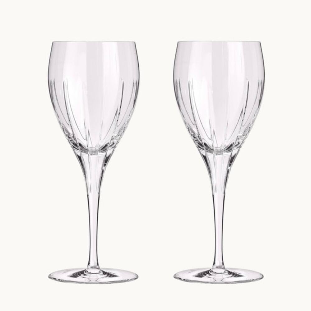 Christofle Iriana Wine Crystal Glasses. Set of 4